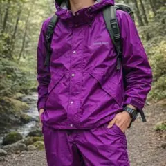 【NP様専用】モンベル レインウェア ゴアテックス 上下セットアップ パープル