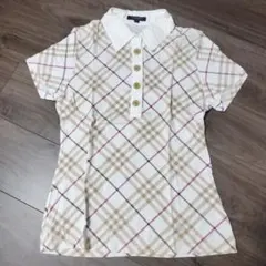 新品同様！BURBERRY LONDONチェック柄 半袖ポロシャツM