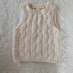 生成り ニットベスト