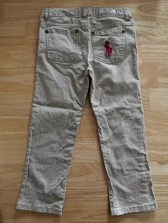 Polo ラルフローレン ビッグポニー ベージュ チノパンツ　６(120/56)