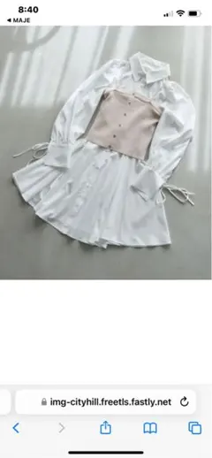 ビスチェセットミニシャツワンピースのサムネイル