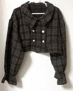 【apres jour×Miridy】ツイードジャケット ブラウン