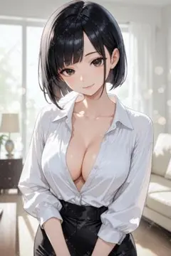 【AS84】AI美少女イラスト 私服 かわいい コスプレ A4オリジナルポスター