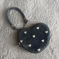 未使用　フェイラー　ラブラリーハート　ハート型ポーチ　グレー