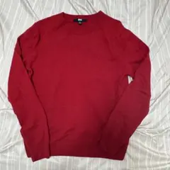 UNIQLO カシミヤ100% クルーネックセーター レッド M