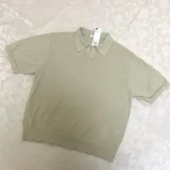 GU ブークレニット　スキッパーポロシャツ　ニットポロシャツ　新品未使用品