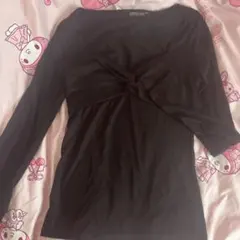 トップス 黒 y2k