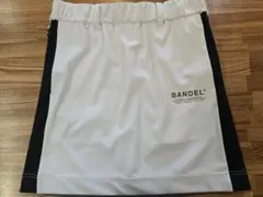 BANDEL レディース ゴルフ スカート ホワイト×ブラック×グレー Sサイズ