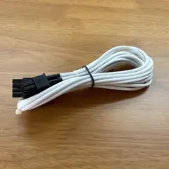 【未使用品】Corsair製 PCIeスリーブケーブル 6+2ピン ホワイト