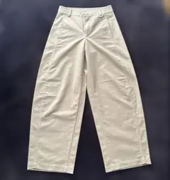【kae様】ユニクロ　ジャージーバレルレッグパンツ　ベージュ　S