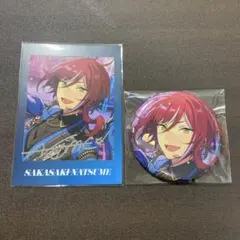 あんスタ 逆先夏目 プロセカコラボ ぱしゃっつ ホログラム缶バッジ