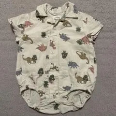 恐竜柄 ロンパース