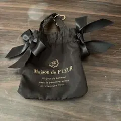 Maison de FLEUR 黒リボン ストラップのサムネイル