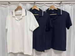 ユニクロ　ポロシャツ 3枚セット ホワイト ネイビー