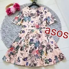 asos エイソス ピンク 花柄 美品 L～LLのサムネイル