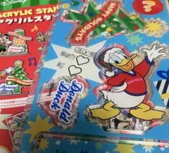 ディズニー　クリスマス　アクリルスタンド ドナルド　ダイソー