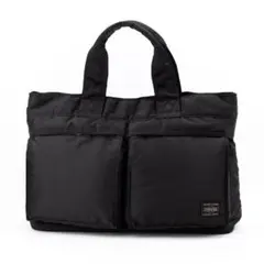 A330【美品】ポーター／タンカー　トートバッグ　ハンドバッグ　ナイロン　黒