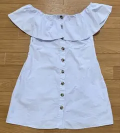（美品）ZARA TRF☆オフショルダー　ワンピース☆Mのサムネイル