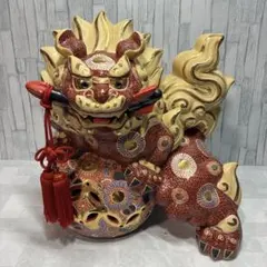 処分する為今月末までの出品です。最終値下げ！陶器製 獅子の置物 魔