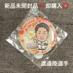 新品 渡邉陸 食欲の秋2025 若鷹ガチャ 缶バッジ 福岡ソフトバンクホークス