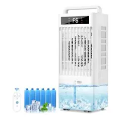 新品未使用❣️ 冷風機 強力 10L水タンク+6個専用保冷パック 大容量