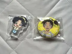 名探偵コナン 遠山和葉 アクリルブロック＆缶バッジ2種セット