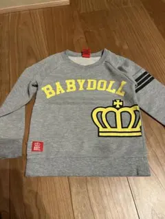 BABYDOLL グレー トレーナー 120