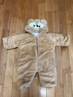 ベージュ クマの着ぐるみ 80cm防寒ダッフィー風
