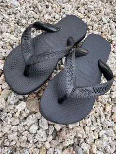 Havaianas ZARA ビーチサンダル 厚底 ブラック 35 - メルカリ