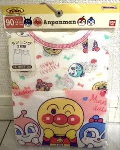【新品】アンパンマンガールズ❤︎ランニング肌着二枚組 90cm 綿100%