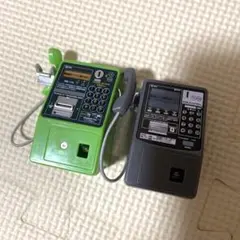 公衆電話ガチャコレクション 緑とグレー