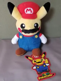 た*ー様 マリオピカチュウ ぬいぐるみ　マリオ　ポケモン タグ付き Amazon.co.jp: ポケモンセンター オリジナル ぬいぐるみ マリオ
