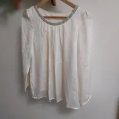 NATURAL BEAUTY BASIC 長袖 ブラウス Mサイズ