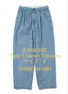 A.PRESSE Type.1 Denim Trousers サイズ2のサムネイル