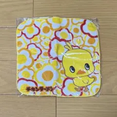 【新品未使用】チキンラーメン タオルハンカチ ひよこ 卵 花柄 希少・人気柄
