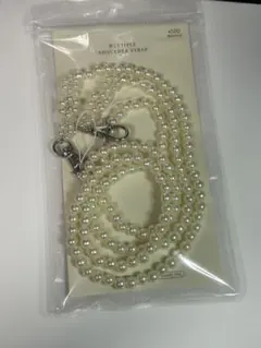 3coins スリーコインズ　マルチストラップパールフラワー　スマホショルダー