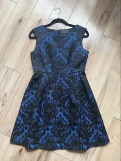 Diagramジャガード フレアワンピース 38 結婚式 二次会 パーティー