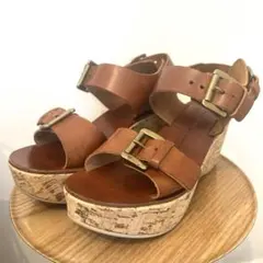 FABIO RUSCONI ファビオルスコーニ レザー サンダル ウェッジソール