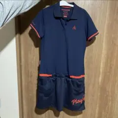 le coq sportif ポロワンピース LL ネイビー ゴルフウェア