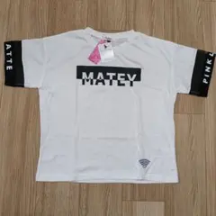 【新品】PINK-latte　Tシャツ サイズS 160　袖メッシュ