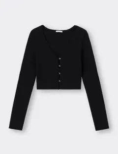 GU UVカットクロップドカーディガン
