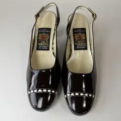 【美品】MIHAMA ミハマ　パンプス　サンダル　ブラック