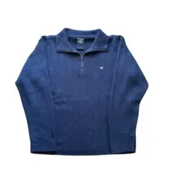 【古着】ポロジーンズ ラルフローレン ハーフジップ セーター 星条旗 刺繍