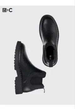 UNIQLO C ブラック サイドゴアブーツ