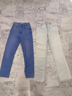 ZARA ハイウエストデニム 2点セット