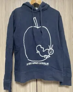 グラニフ　graniph はらぺこあおむし　パーカー　ネイビー　Sサイズ