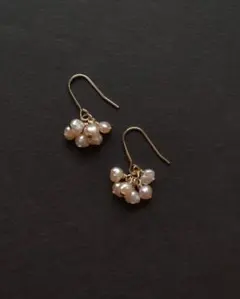 淡水パール/バロックピアス/樹脂フック/樹脂ノンホール/サージカルステンレス