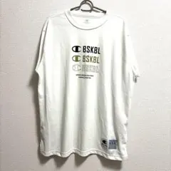 Champion チャンピオン バスケTシャツ 白 L B14