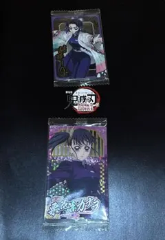 鬼滅の刃　ウエハース10 2枚セット N胡蝶しのぶ　SR栗花落カナヲ