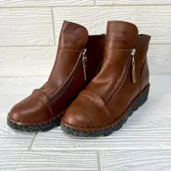 968087 ブーツ 25cm レザー風 スタンダードサプライ 剥がれあり